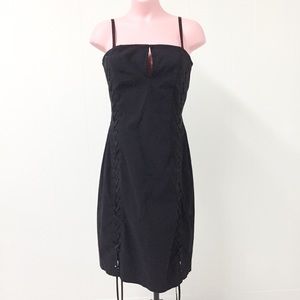 13 | 14 EXPRESS Black Goth Bondage Corset Dress
